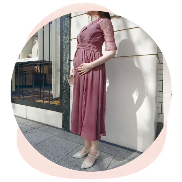 身長167cm、妊娠7ヶ月（中期妊婦）