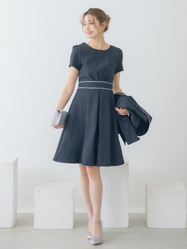 SALE] パイピングクラシカルワンピースセレモニースーツ (Sサイズ～XXL