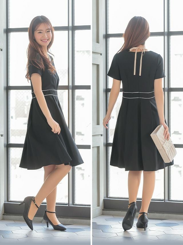 SUPER SALE] ワンピーススーツセットアップパイピングデザイン