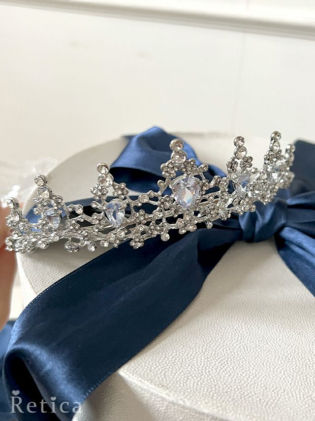 エレガントラインストーンティアラ(シルバー)｜Retica レティカ 結婚式