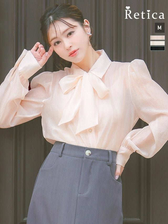 人気✨ソブ　シフォン　ブラウス　シャツ　リボンタイ　フリル　長袖　36 ピンク 000000002640-01.jpg?size=m&w=