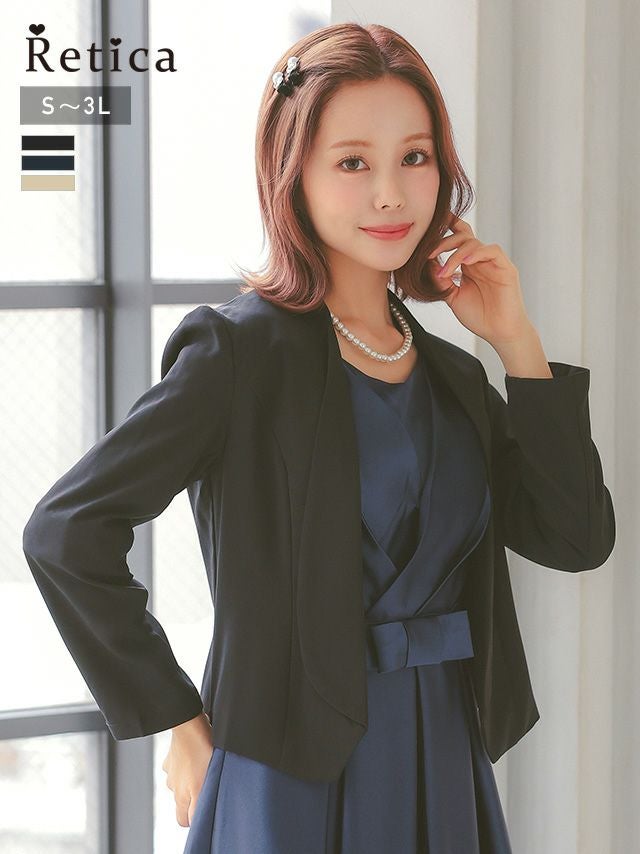 SALE] シフォン長袖ボレロ (Mサイズ/Lサイズ) | パーティドレス通販