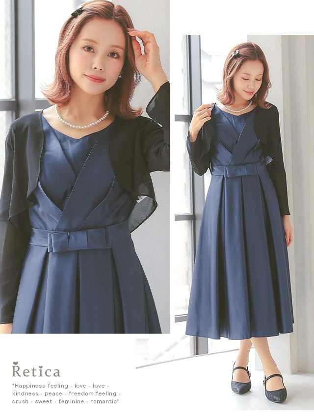 SALE] シフォン長袖ボレロ (Mサイズ/Lサイズ) | パーティドレス通販