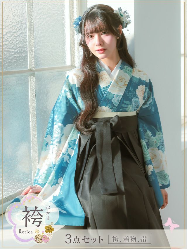 花柄 袴 帯付き 水色 000000003104-01.jpg?size=l&w=