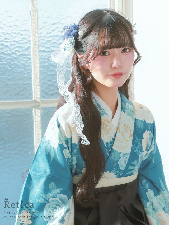 SALE] 【和装小物】パステル花レースリボン付きヘアアクセサリー11点